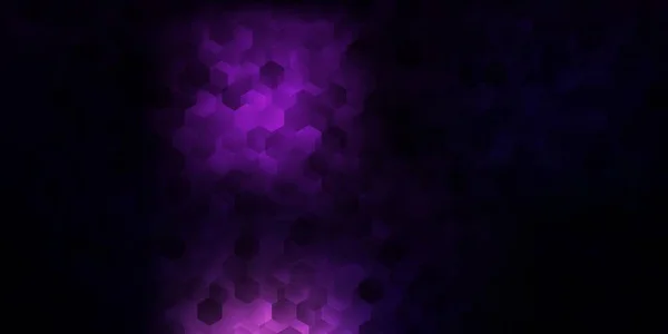 Diseño Vectorial Púrpura Oscuro Con Formas Hexágonos Extremos Hexágonos Degradado — Vector de stock