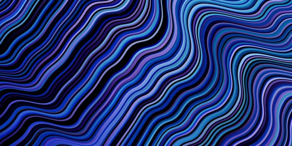 Dunkelrosa Blaue Vektorschablone Mit Geschwungenen Linien — Stockvektor