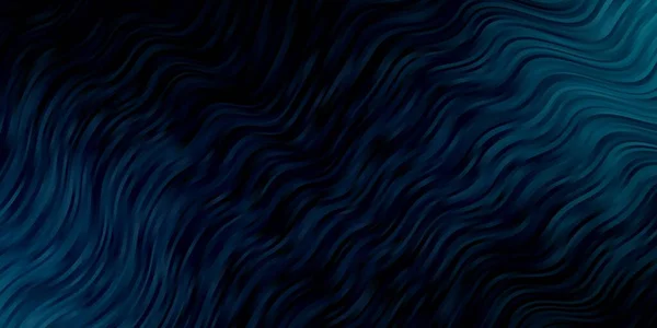 Темний Blue Векторний Шаблон Вигнутими Лініями — стоковий вектор