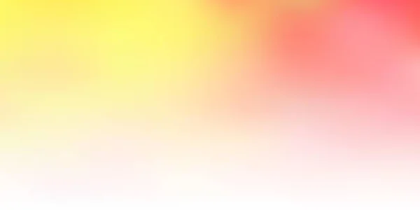 Fond Rouge Clair Vecteur Jaune Flou Illustration Floue Colorée Brillante — Image vectorielle