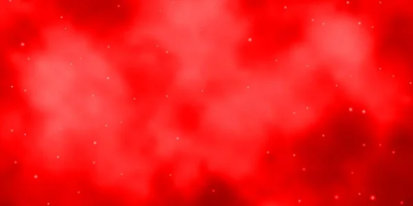 Fond Vectoriel Rouge Clair Avec Des Étoiles Colorées — Image vectorielle