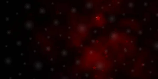 Σκούρο Κόκκινο Διάνυσμα Φόντο Μικρά Και Μεγάλα Αστέρια — Διανυσματικό Αρχείο