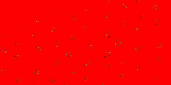 Lichtgroen Rood Vectorsjabloon Met Tekens Van Zakenvrouwen Kleurrijk Feminisme Symbolen — Stockvector
