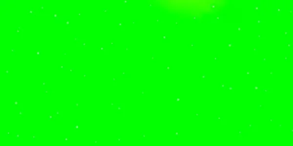 Ljusgrön Vektor Mall Med Neon Stjärnor — Stock vektor