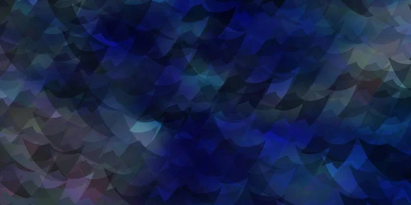 Hellblaue Vektorschablone Mit Kristallen Dreiecken Moderne Abstrakte Illustration Mit Bunten — Stockvektor