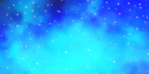 Fond Vectoriel Bleu Foncé Avec Petites Grandes Étoiles — Image vectorielle
