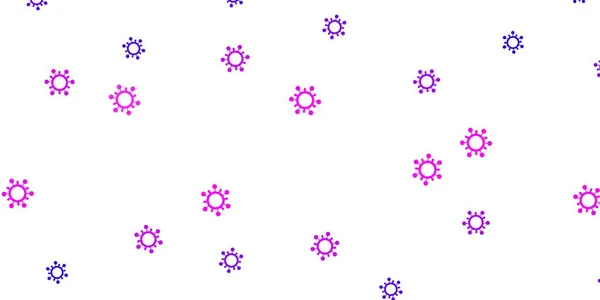 Texture Violet Clair Vecteur Rose Avec Symboles Maladie Symboles Maladie — Image vectorielle