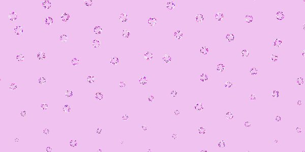 Светло-фиолетовый, розовый векторный фон с пузырями. Современная абстрактная иллюстрация с красочными фигурами кругов. Шаблон для деловой рекламы.