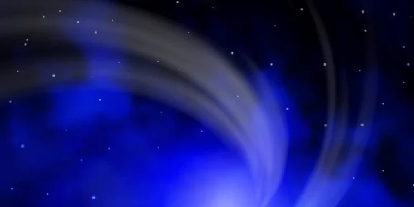 Темний Blue Векторний Шаблон Неоновими Зірками — стоковий вектор