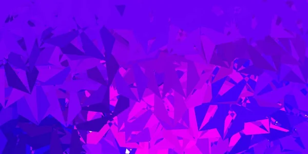 Modèle Abstrait Triangle Vectoriel Violet Foncé Illustration Verre Cassé Avec — Image vectorielle