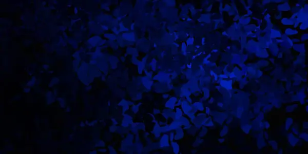 Textura Vectorial Azul Oscuro Con Formas Memphis Ilustración Abstracta Moderna — Vector de stock