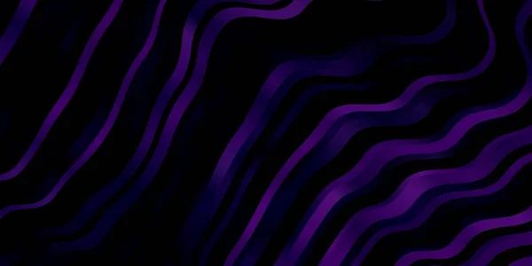 Dark Purple Diseño Vectorial Rosa Con Curvas — Vector de stock
