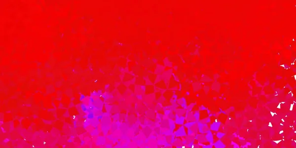 Dunkelblaues Rotes Vektormuster Mit Polygonalen Formen Dreiecksformen Mit Farbenfrohem Verlauf — Stockvektor