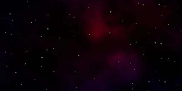 Mörk Rosa Röd Vektor Bakgrund Med Färgglada Stjärnor — Stock vektor