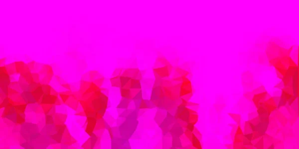 暗粉色矢量三角形马赛克背景 马赛克彩色图解与三角形概念 应用程序的现代设计 — 图库矢量图片