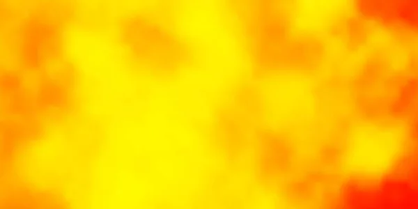 Fond Vectoriel Orange Clair Avec Nuages — Image vectorielle