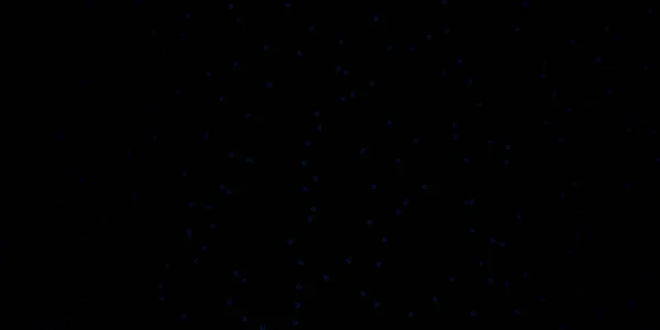 Sötét Kék Vektor Minta Absztrakt Csillagokkal — Stock Vector