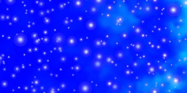 Diseño Vectorial Luz Azul Con Estrellas Brillantes — Archivo Imágenes Vectoriales