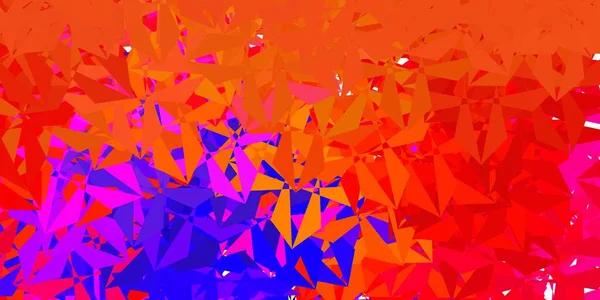 Modello Scuro Multicolore Poli Triangolo Vettoriale Illustrazione Decorativa Colorata Con — Vettoriale Stock