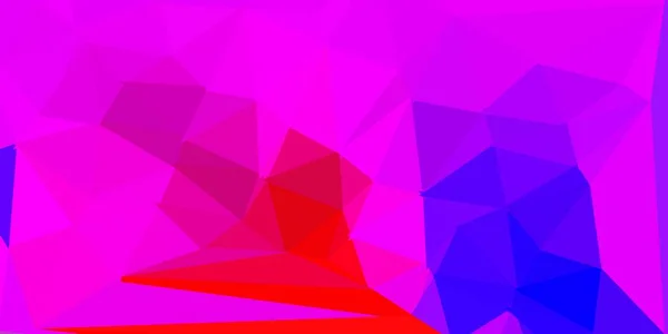 Dark Pink Red Vector Gradient Polygon Wallpaper Elegant Abstract Illustration — Stock Vector