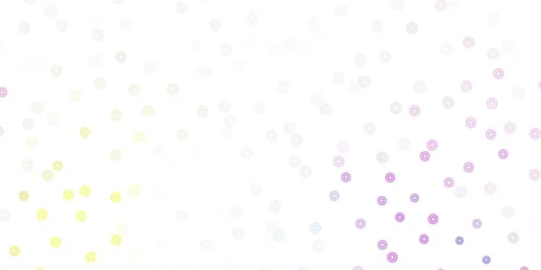 Легкая Многоцветная Векторная Естественная Компоновка Цветами Градиентные Красочные Абстрактные Цветы — стоковый вектор