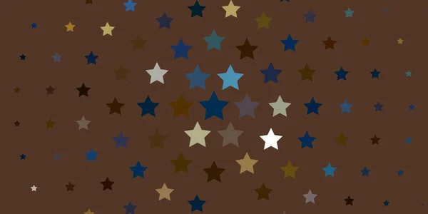 Bleu Clair Texture Vectorielle Rouge Avec Belles Étoiles — Image vectorielle