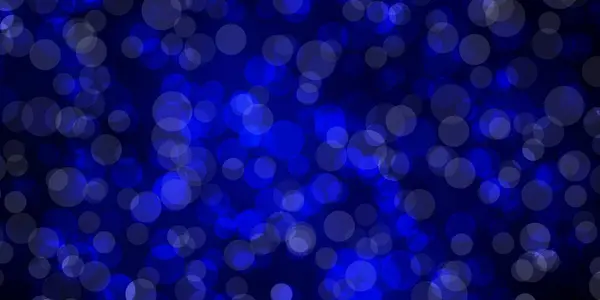 Textura Vectorial Azul Oscuro Con Discos — Vector de stock