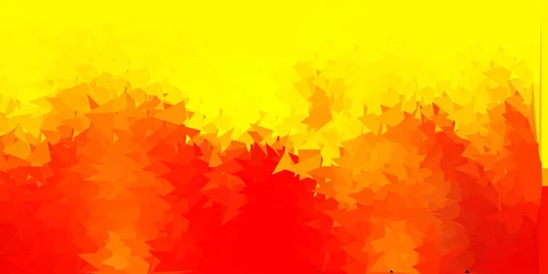 Plantilla Triángulo Poli Vector Naranja Oscuro Ilustración Abstracta Colorida Con — Vector de stock