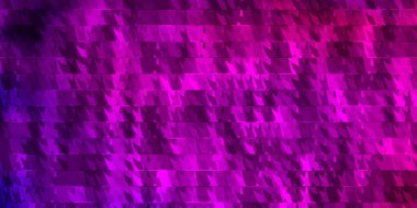 Koyu pembe, mavi vektör düzeni çizgiler, üçgenler. Renkli üçgenlerle soyut çizimler yaparak. İniş sayfaları için şablon.