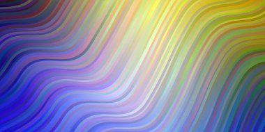 Açık Mavi, wry çizgileri ile sarı vektör düzeni.