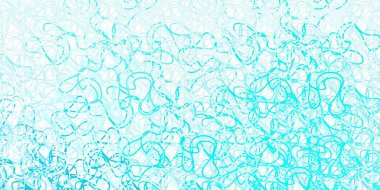 Açık mavi çizgili vektör arkaplanı. Eğimli renkli geometrik örnekler var. Broşürler, broşürler için desen.