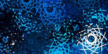 Kaotik şekilli açık mavi vektör arkaplanı. Basit bir şekilde gradyan olan renkli soyut biçimler. Cep telefonları için arka plan.