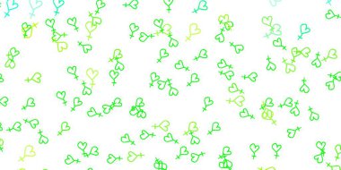 Açık yeşil, iş kadını işaretli sarı vektör şablonu. Kadın hakları aktivizmiyle soyut tarzda basit bir tasarım. Duvar kağıtları için zarif tasarım.