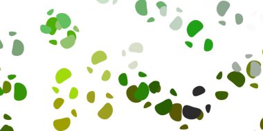 Açık yeşil, soyut şekilli sarı vektör şablonu. Soyut tarzda, gradyan formlarda basit tasarım. İşiniz için akıllı tasarım.