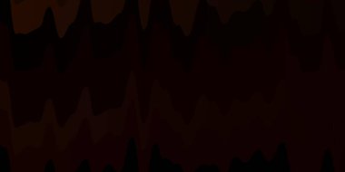 Eğrili koyu turuncu vektör deseni.