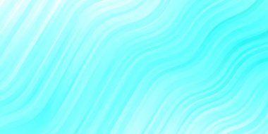 Eğri çizgileri olan açık yeşil vektör arkaplanı.