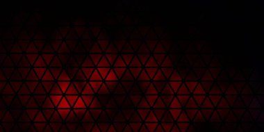 Üçgenli koyu kırmızı vektör arkaplan. Üçgenli soyut gradyan çizimi. Reklamlar için desen.