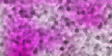 Açık pembe, altıgen şekilli sarı vektör düzeni. Altıgen tarzda, gradyan ile modern soyut çizim. Marka kitabın..