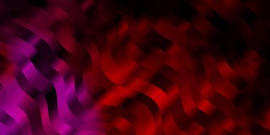 Koyu pembe, sarı çizgili vektör arkaplanı.