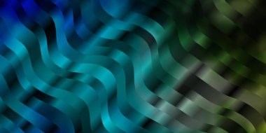 Kavisli koyu mavi vektör arkaplanı.