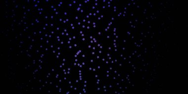 Koyu pembe, küçük ve büyük yıldızlı mavi vektör arkaplan.