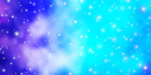 Rosa Claro Fondo Vector Azul Con Estrellas Colores — Vector de stock