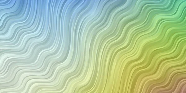Fond Vectoriel Multicolore Clair Avec Lignes Rondes — Image vectorielle