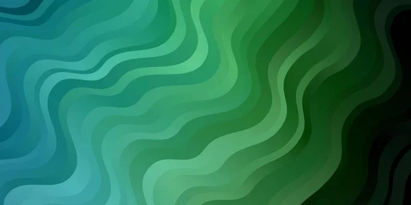 Lichtblauwe Groene Vector Textuur Met Rondingen — Stockvector