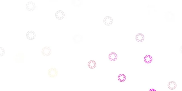 Hellrosa Vektor Hintergrund Mit Blasen Bunte Illustration Mit Farbverläufen Naturstil — Stockvektor