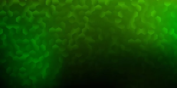 Altıgen Tarzda Koyu Yeşil Vektör Şablonu Renkli Gradyan Altıgenli Basit — Stok Vektör
