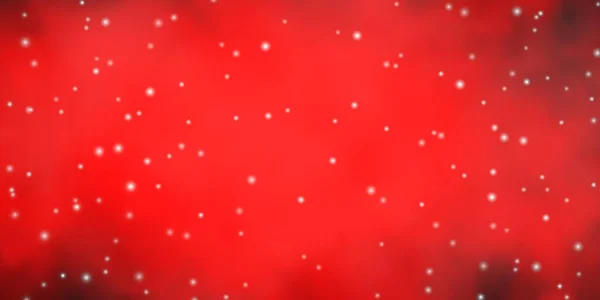 Fond Vectoriel Rouge Foncé Avec Des Étoiles Colorées — Image vectorielle