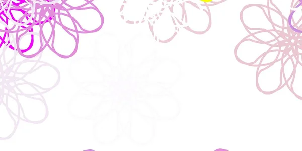 Světlo Multicolor Vektor Přírodní Pozadí Květinami Abstraktní Ilustrace Květinami Stylu — Stockový vektor