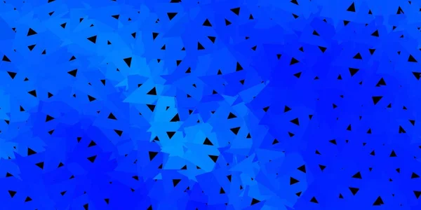 Dunkelblauer Vektorpolygonaler Hintergrund Dekorative Bunte Illustration Mit Abstrakten Dreiecken Ihr — Stockvektor