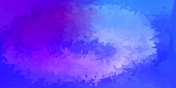 Modèle Mosaïque Triangle Vectoriel Bleu Clair Rouge Illustration Abstraite Avec — Image vectorielle